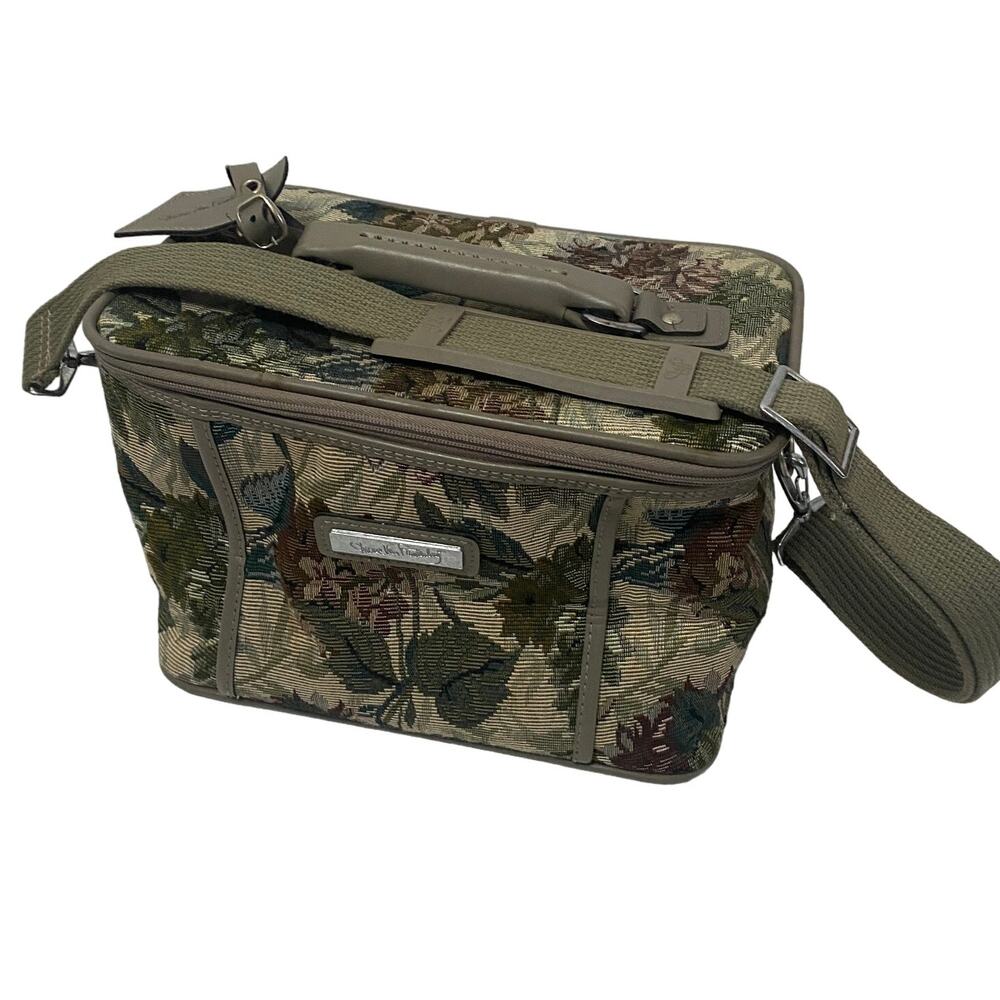 Diane von Furstenberg Vintage Floral Tapestry Travel Makeup Case 9"x12"
